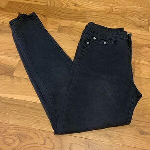 Tickled teal black skinny jeans size medium